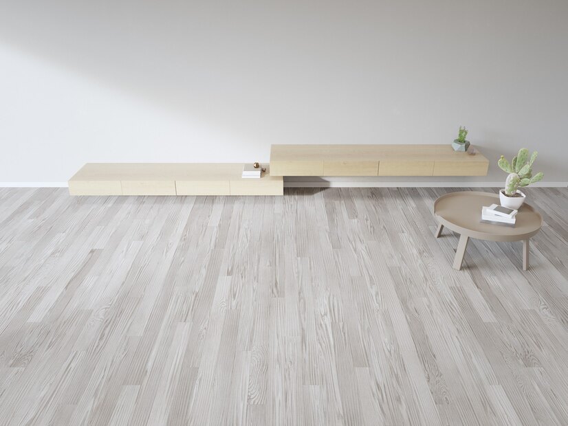 Verlegter Vinylboden in einer Küche